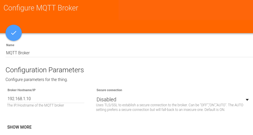 Configure your Broker connection